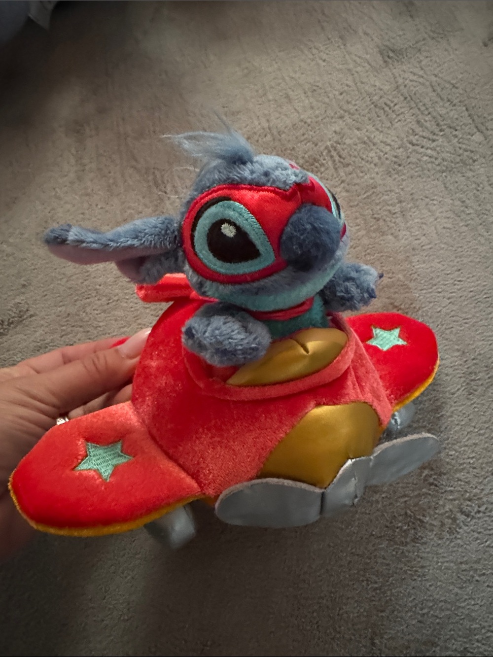 NWOT Disney Stitch in airplane